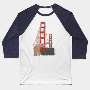 Golden Gate Splatter Baseball T-Shirt